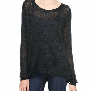 NEW $168 TRUE RELIGION Raglan Hi Low Sweater-L